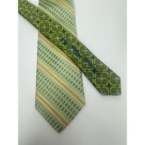 Robert Graham Woven Stripe Geometric‎ SIL Tie USA EXC Cond